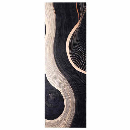 Tapete de Cozinha Art Deco Preto 180 x 60 cm Veludo