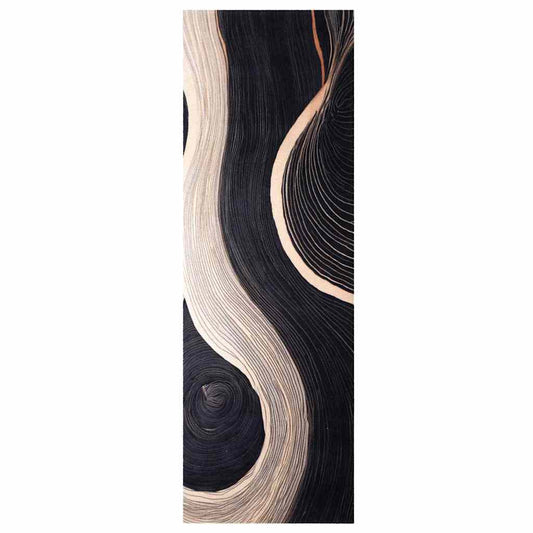 Tapete de Cozinha Art Deco Preto 180 x 60 cm Veludo