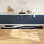 Tapete de Cozinha Art Deco Preto 300 x 60 cm Veludo