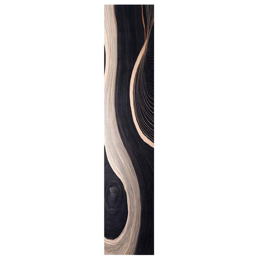 Tapete de Cozinha Art Deco Preto 300 x 60 cm Veludo