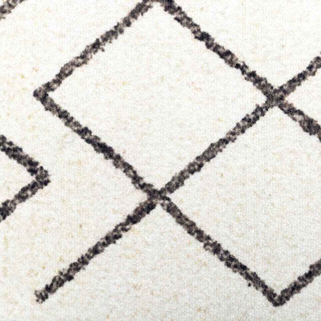 Tapete de Cozinha Branco 150 x 45 cm Veludo