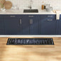 Tapete de Cozinha Toile Preto 150 x 45 cm Veludo