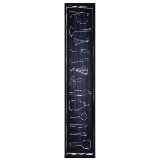 Tapete de Cozinha Toile Preto 300 x 60 cm Veludo