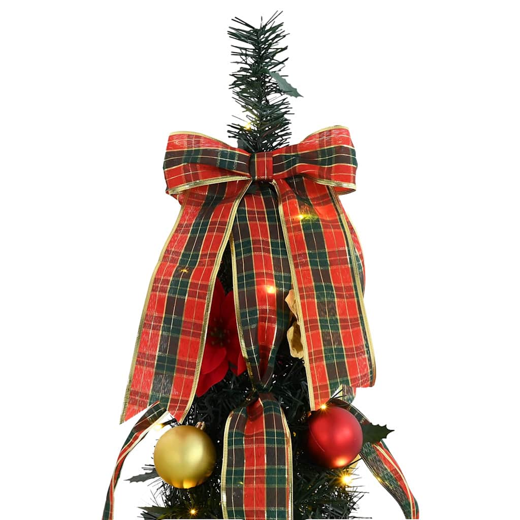 Árvore de Natal Artificial com 200 LEDs Verde 215 cm PVC