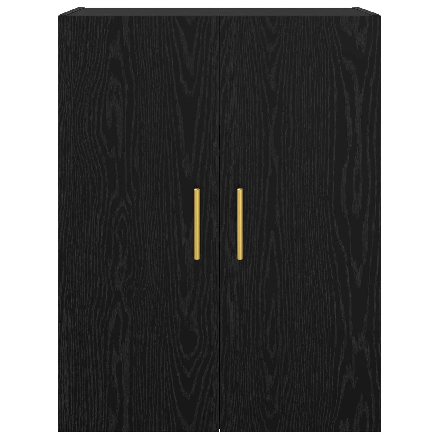 Armário de Parede 2 pcs Carvalho Preto 69,5 x 34 x 90 cm