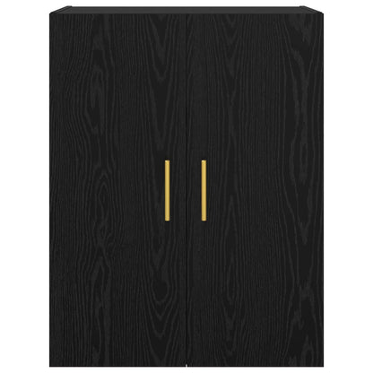 Armário de Parede 2 pcs Carvalho Preto 69,5 x 34 x 90 cm