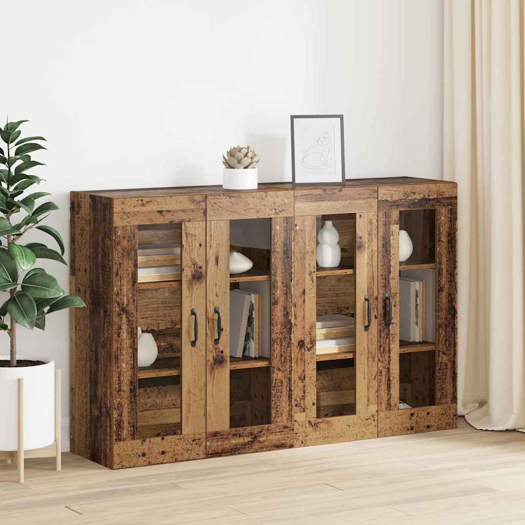 Armários Montados na Parede 2 pcs Madeira antiga