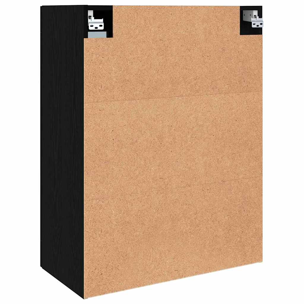 Armários Montados na Parede 2 pcs Carvalho preto