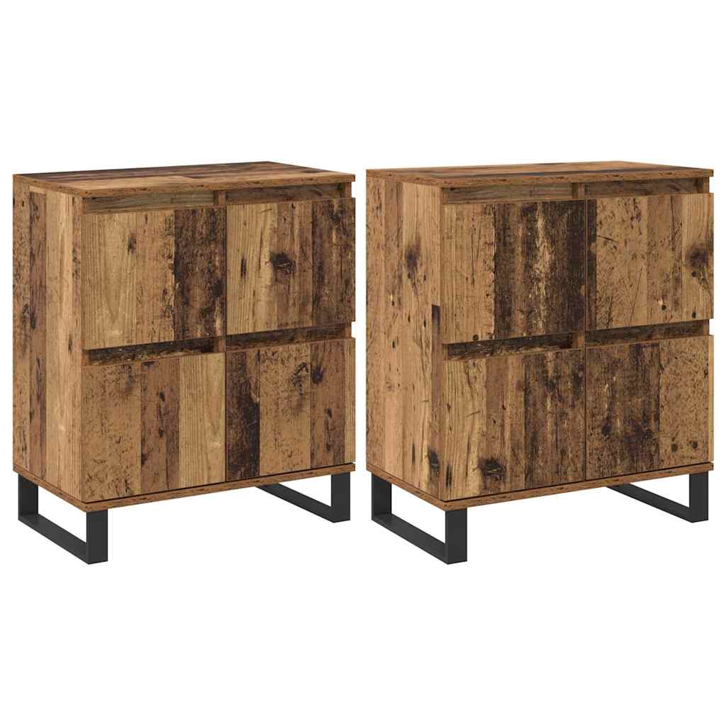 Buffet 2 pcs Madeira antiga 60 x 35 x 70 cm
