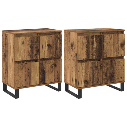 Buffet 2 pcs Madeira antiga 60 x 35 x 70 cm