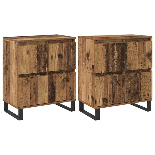 Buffet 2 pcs Madeira antiga 60 x 35 x 70 cm