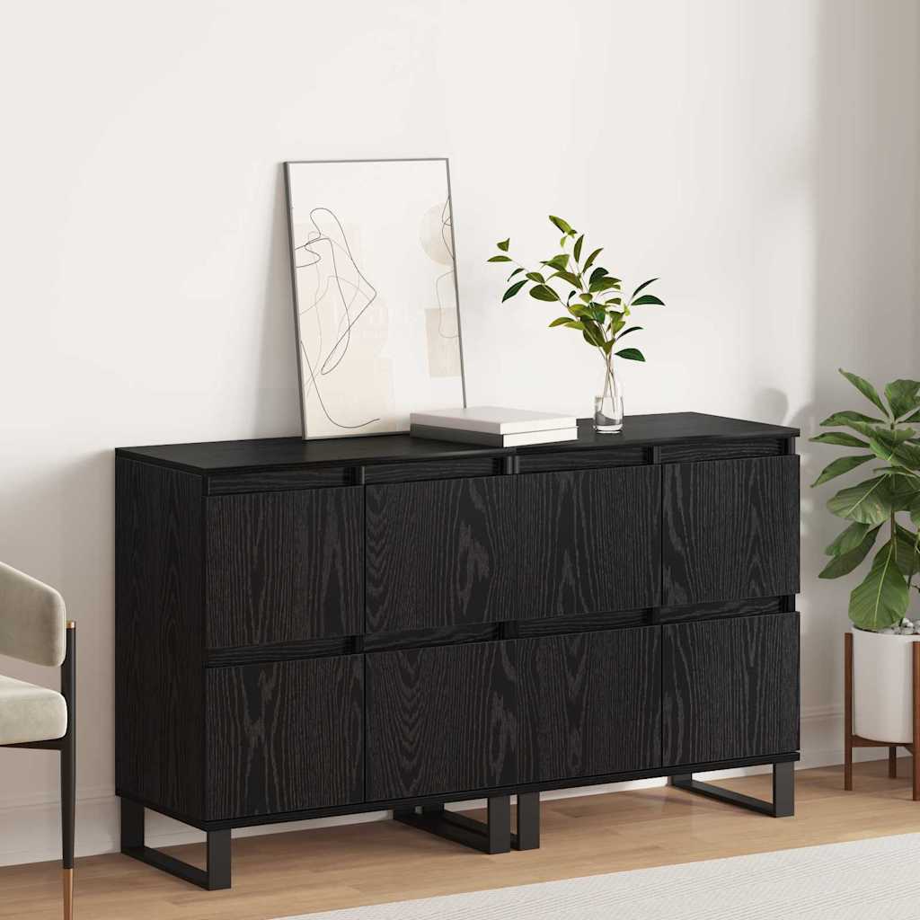 Buffet 2 pcs Carvalho Preto 60 x 35 x 70 cm