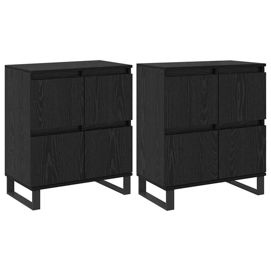 Buffet 2 pcs Carvalho Preto 60 x 35 x 70 cm