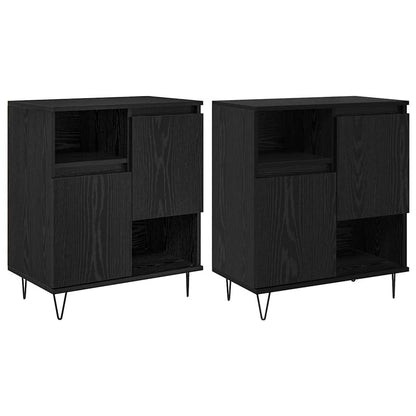 Buffet 2 pcs Carvalho Preto 60 x 35 x 70 cm
