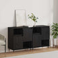 Aparadores 2 pcs Carvalho preto 120 x 35 x 70 cm