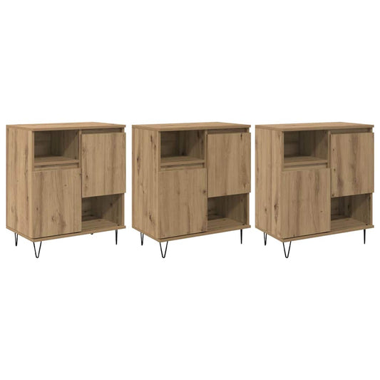 Buffet 3 pcs Carvalho Artesanal 60 x 35 x 70 cm