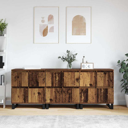 Buffet 3 pcs Madeira antiga 60 x 35 x 70 cm