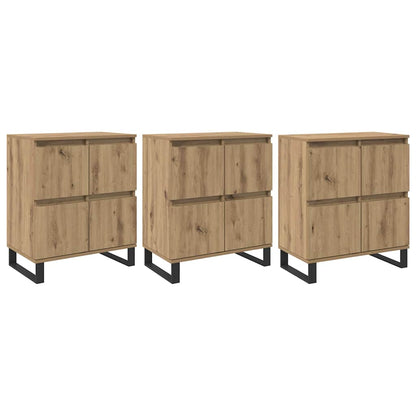Buffet 3 pcs Carvalho Artesanal 60 x 35 x 70 cm