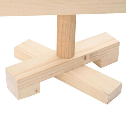 Árvores de Natal Natural 60 cm Madeira de pinho maciça