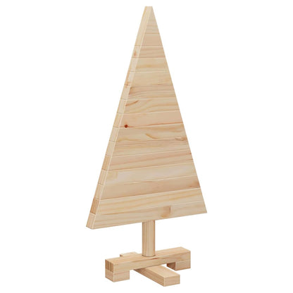 Árvores de Natal Natural 60 cm Madeira de pinho maciça
