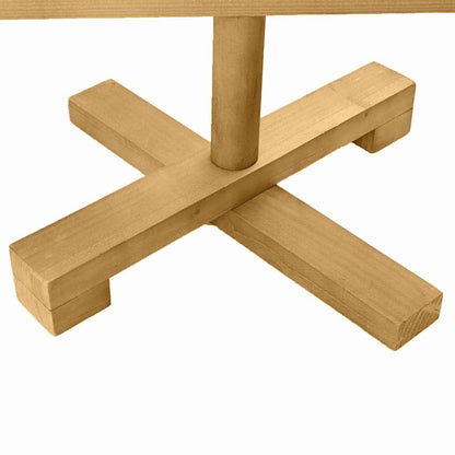 Árvores de Natal Castanho 60 cm Madeira de pinho maciça