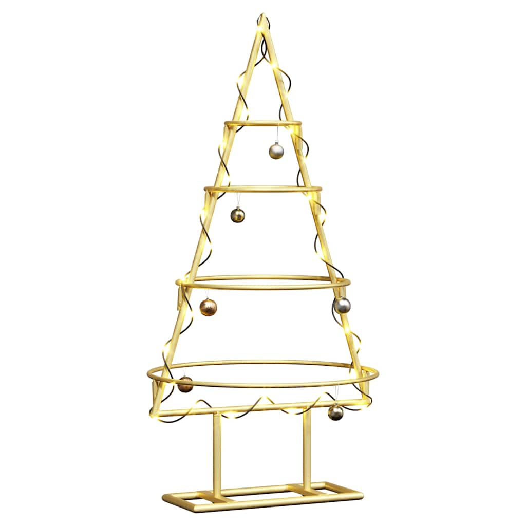 Árvore de Natal de metal Ouro 60 cm Aço com Revestimento em Pó