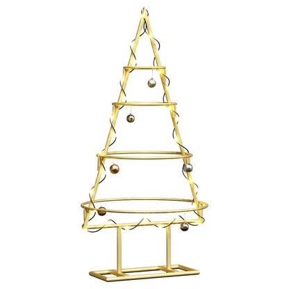 Árvore de Natal de metal Ouro 60 cm Aço com Revestimento em Pó