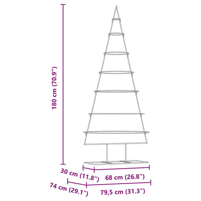 Árvore de Natal de metal Ouro 180 cm Aço com Revestimento em Pó
