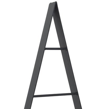 Árvore de Natal de metal com suporte Preto 125,5 cm Aço