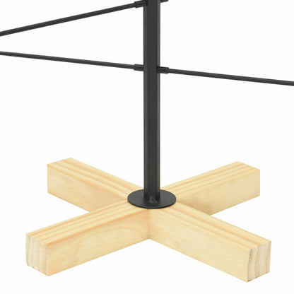 Árvore de Natal de metal Preto 90 cm Aço com Revestimento em Pó