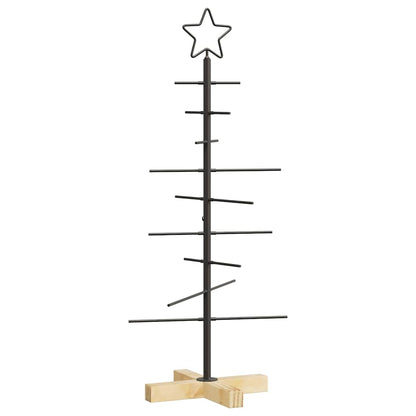 Árvore de Natal de metal Preto 90 cm Aço com Revestimento em Pó
