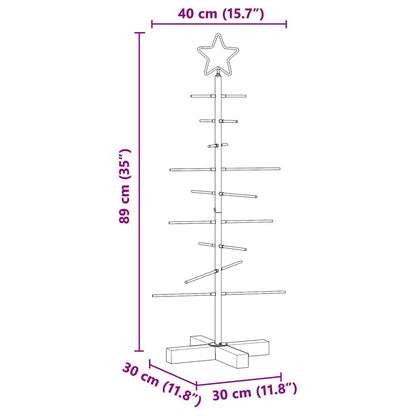 Árvore de Natal de metal Preto 90 cm Aço com Revestimento em Pó