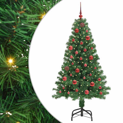 Árvore de Natal Artificial Verde 150 cm PVC, Aço e Plástico
