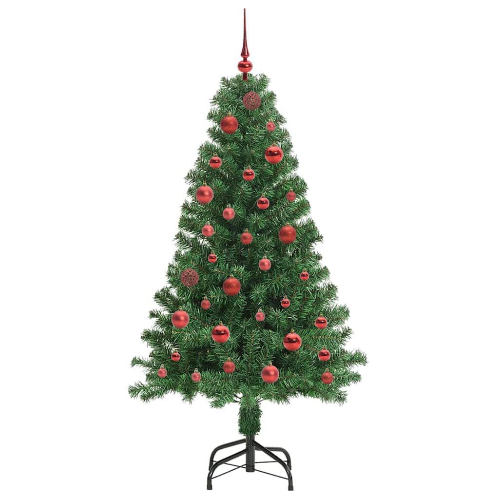 Árvore de Natal Artificial Verde 150 cm PVC, Aço e Plástico