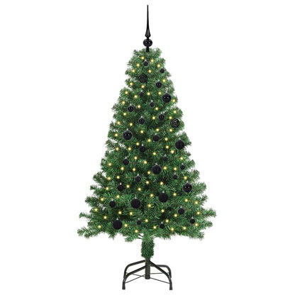 Árvore de Natal Artificial Verde 150 cm PVC, Aço e Plástico
