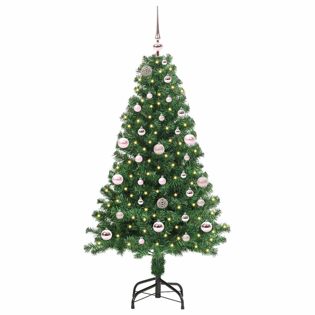 Árvore de Natal Artificial Verde 150 cm PVC, Aço e Plástico