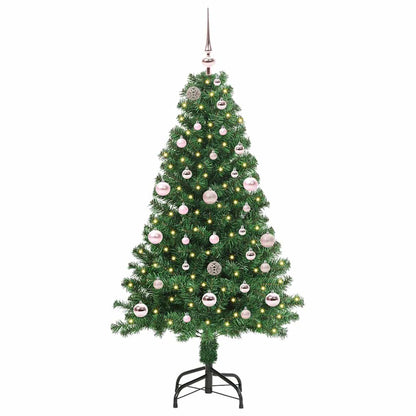 Árvore de Natal Artificial Verde 150 cm PVC, Aço e Plástico