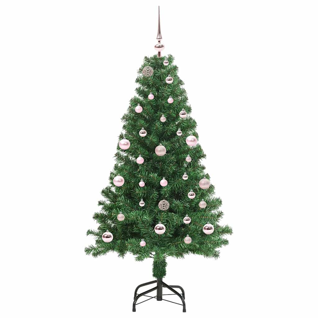 Árvore de Natal Artificial Verde 150 cm PVC, Aço e Plástico