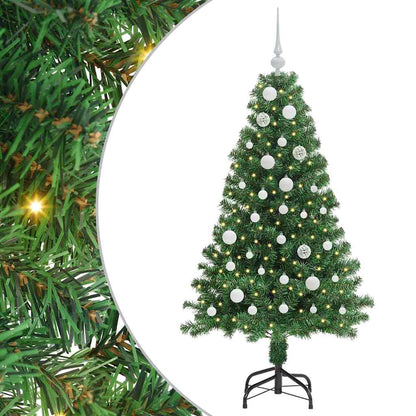 Árvore de Natal Artificial Verde 150 cm PVC, Aço e Plástico