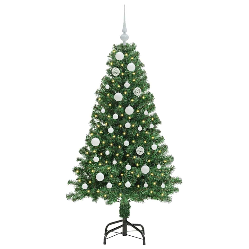 Árvore de Natal Artificial Verde 150 cm PVC, Aço e Plástico