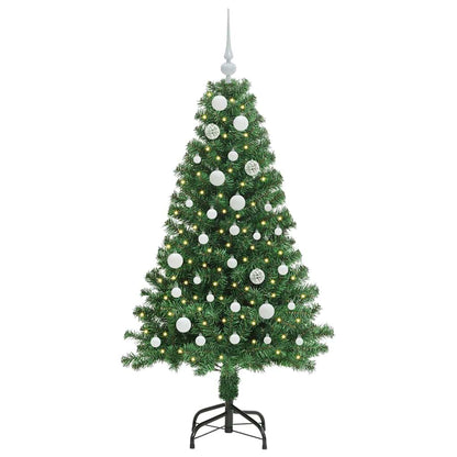 Árvore de Natal Artificial Verde 150 cm PVC, Aço e Plástico
