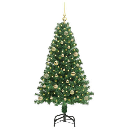 Árvore de Natal Artificial Verde 150 cm PVC, Aço e Plástico