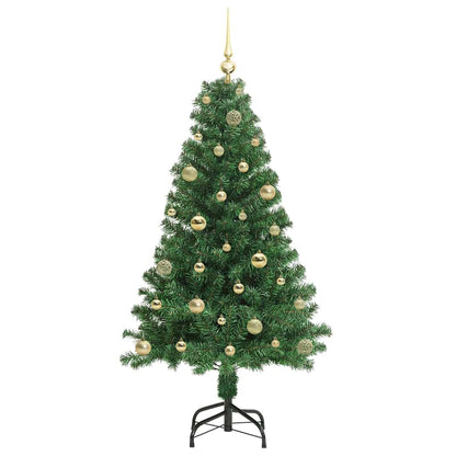 Árvore de Natal Artificial Verde 150 cm PVC, Aço e Plástico