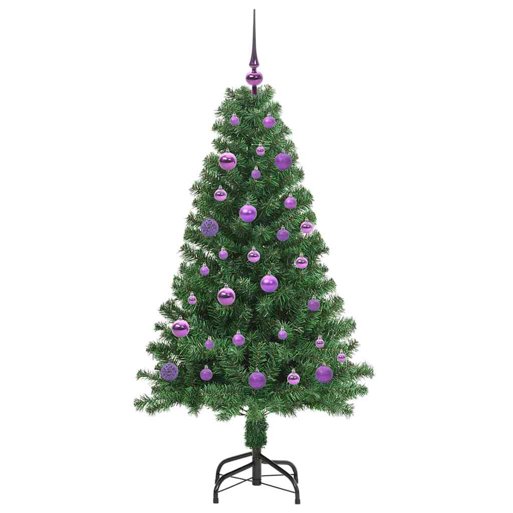 Árvore de Natal Artificial Verde 150 cm PVC, Aço e Plástico