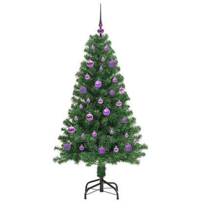 Árvore de Natal Artificial Verde 150 cm PVC, Aço e Plástico