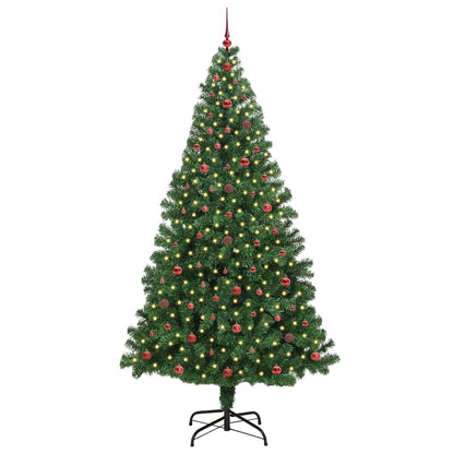 Árvore de Natal Artificial Verde 240 cm PVC, Aço e Plástico