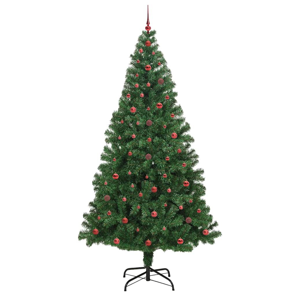 Árvore de Natal Artificial Verde 240 cm PVC, Aço e Plástico