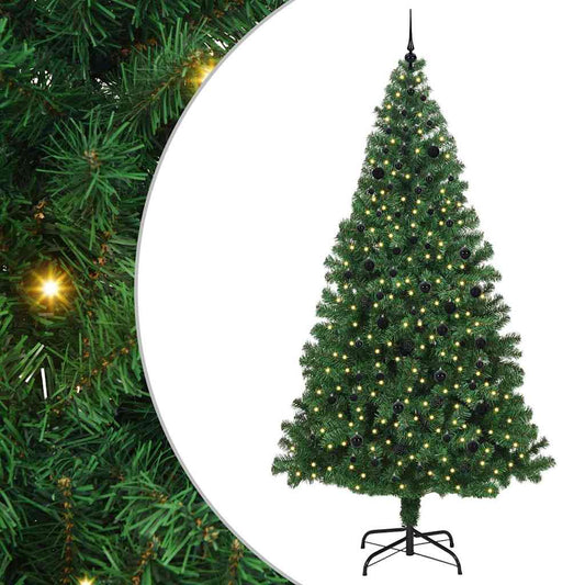 Árvore de Natal Artificial Verde 240 cm PVC, Aço e Plástico