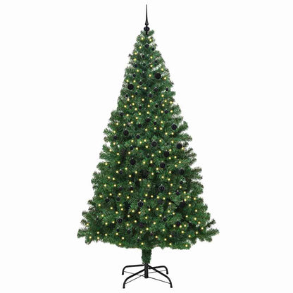 Árvore de Natal Artificial Verde 240 cm PVC, Aço e Plástico