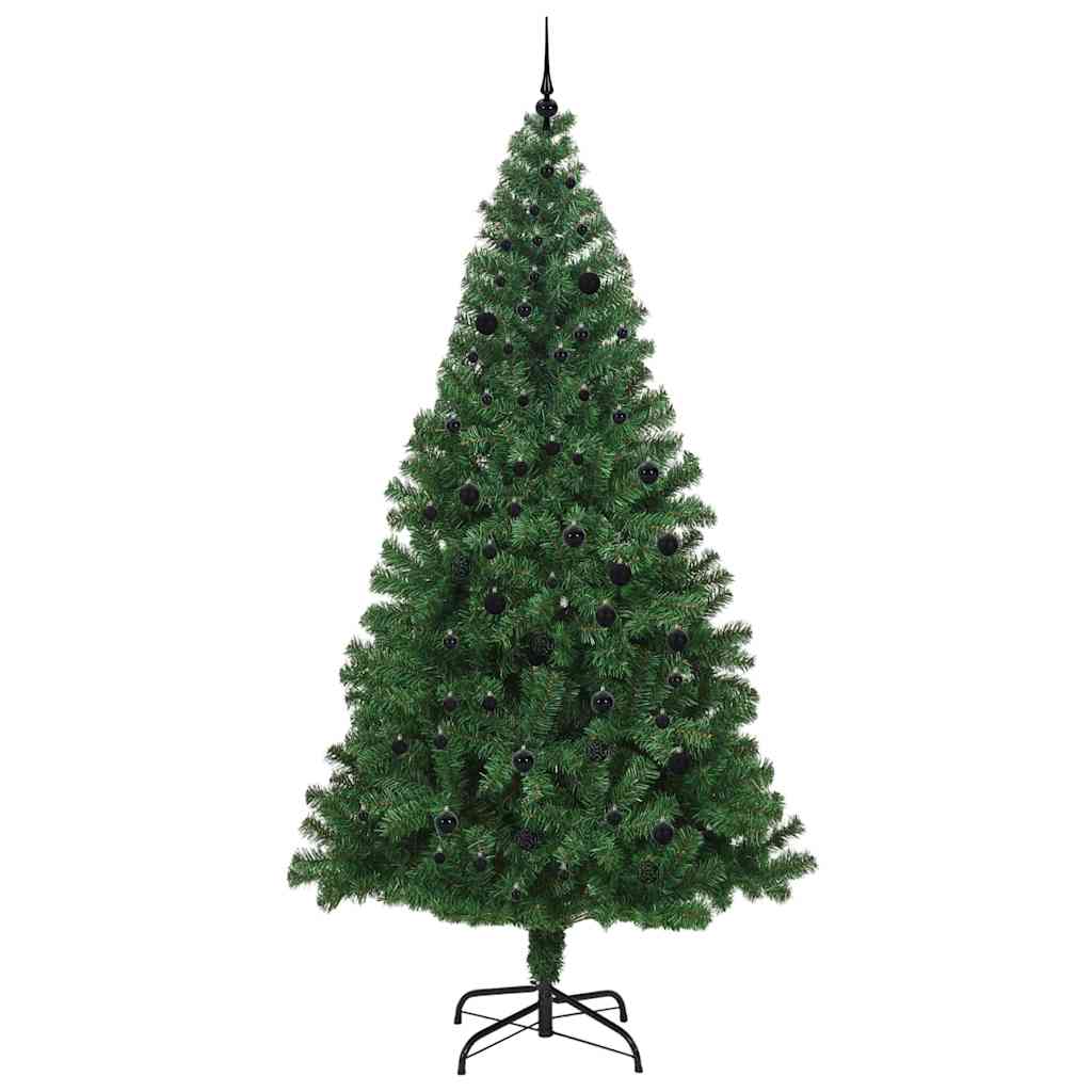 Árvore de Natal Artificial Verde 240 cm PVC, Aço e Plástico